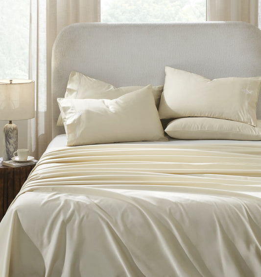 Raatrani: Soft & Cozy Bedsheet Ivory Pillow Set