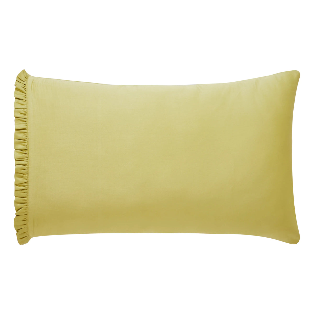 Raatrani Fringe Olive Green Pillowcase