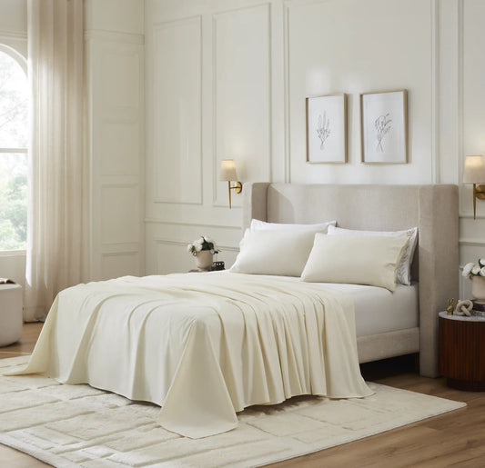 Nargis: Hotel-Crisp Bedsheet Ivory