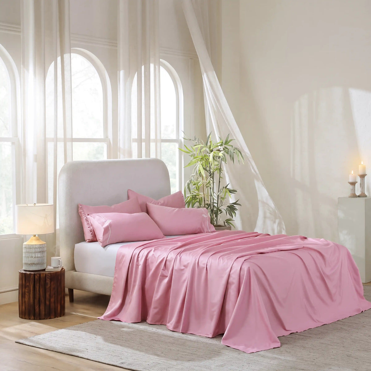 Raatrani: Soft & Cozy Bedsheet Rose Pink