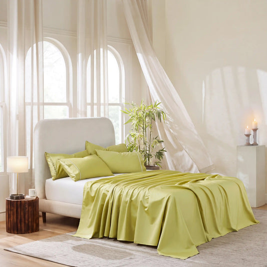 Raatrani: Soft & Cozy Bedsheet Olive Green