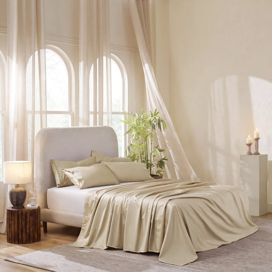 Raatrani: Soft & Cozy Bedsheet Beige