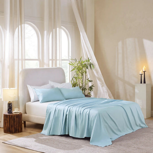 Raatrani: Soft & Cozy Bedsheet Sky Blue