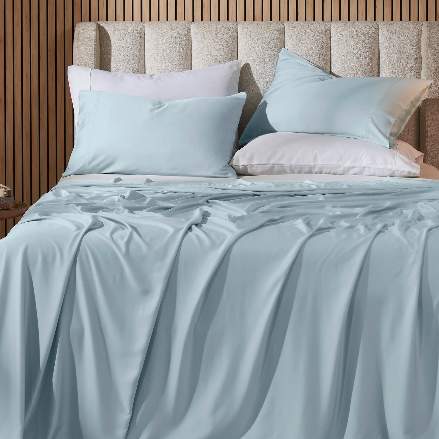 Rajnigandha: Cooling & Breathable Bedsheet Sky Blue