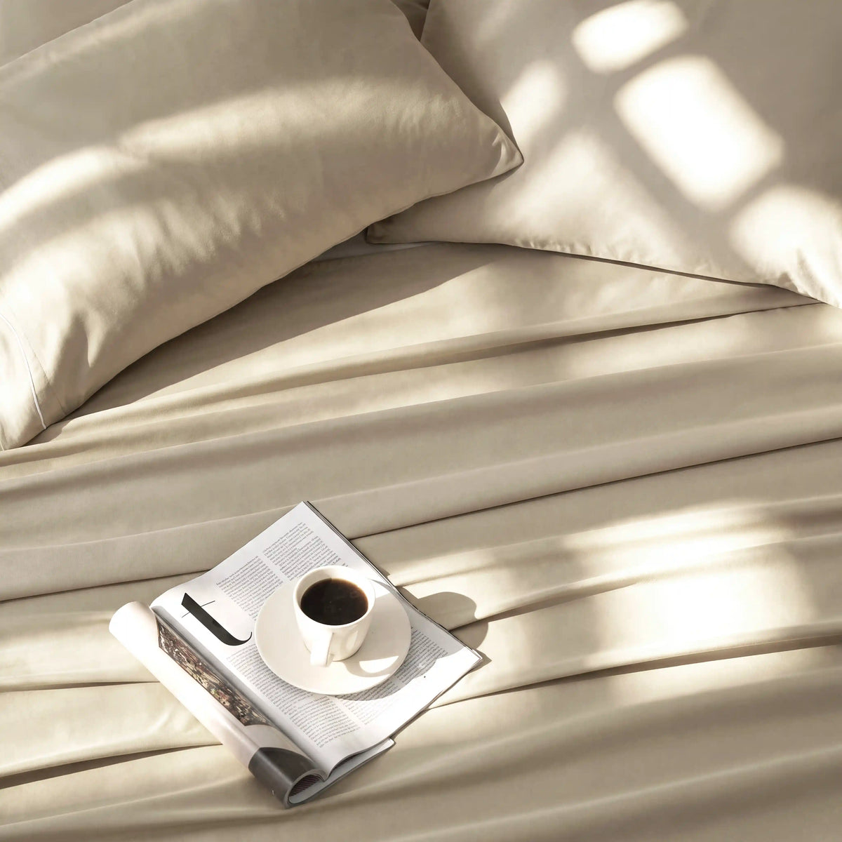Raatrani: Soft & Cozy Bedsheet Beige