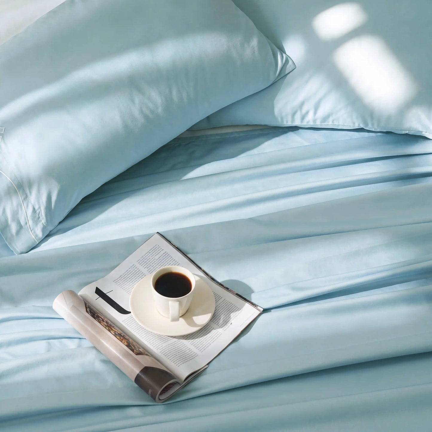 Raatrani: Soft & Cozy Bedsheet Sky Blue