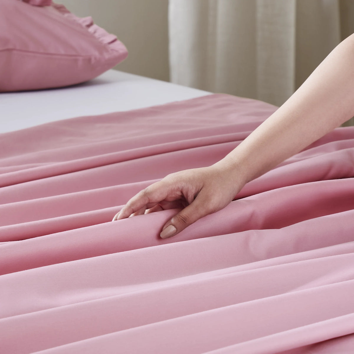 Raatrani: Soft & Cozy Bedsheet Rose Pink