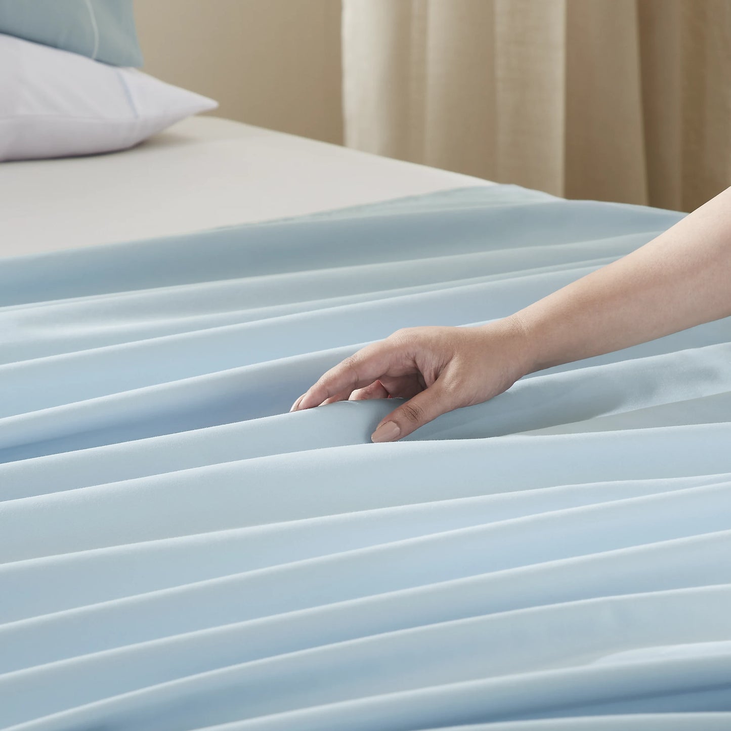 Raatrani: Soft & Cozy Bedsheet Sky Blue