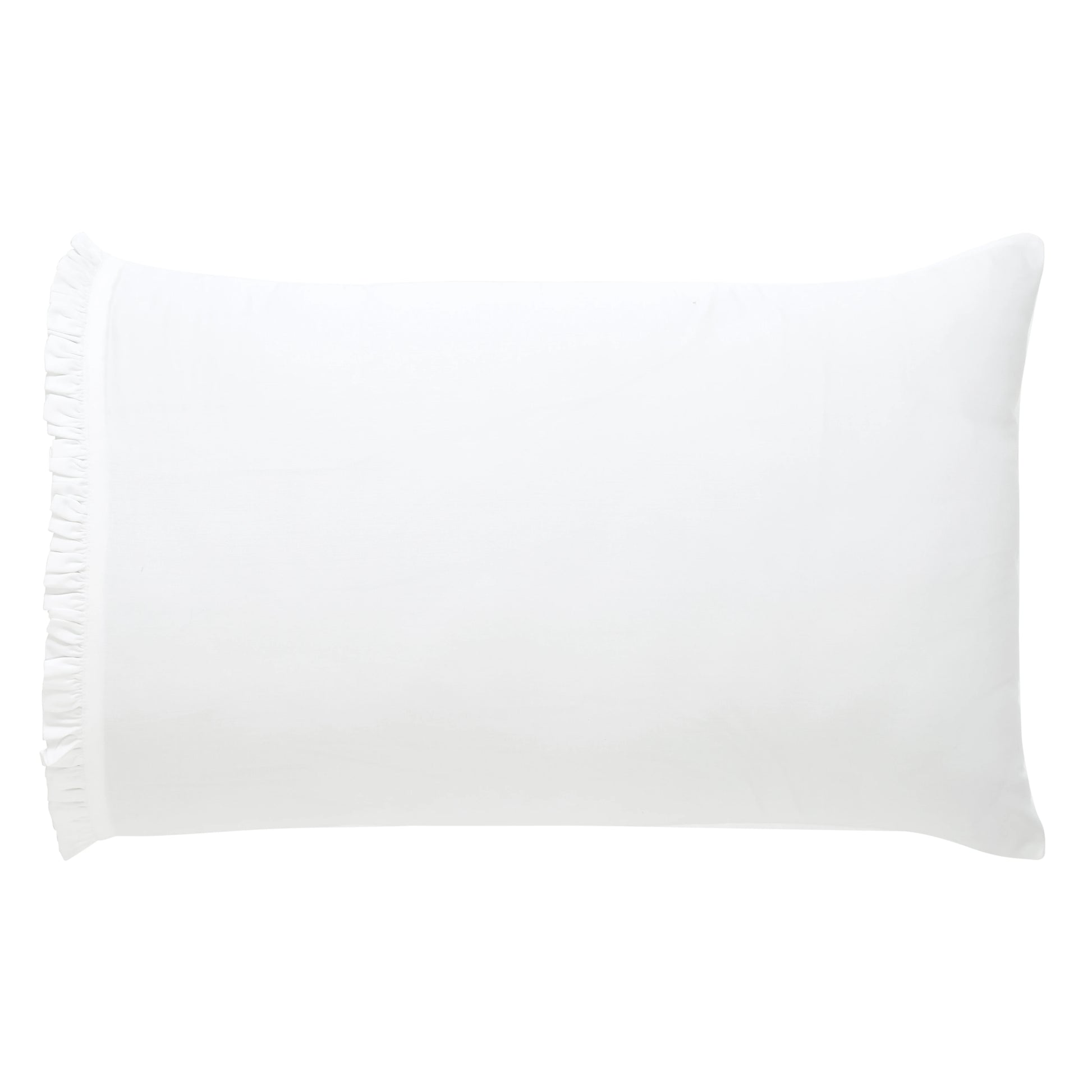 Nargis Fringe White Pillowcase 1