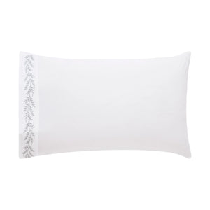 Grey Botanical Embroidery
