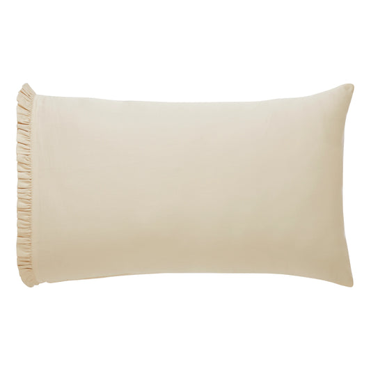 Nargis Fringe Ivory Pillowcase 1