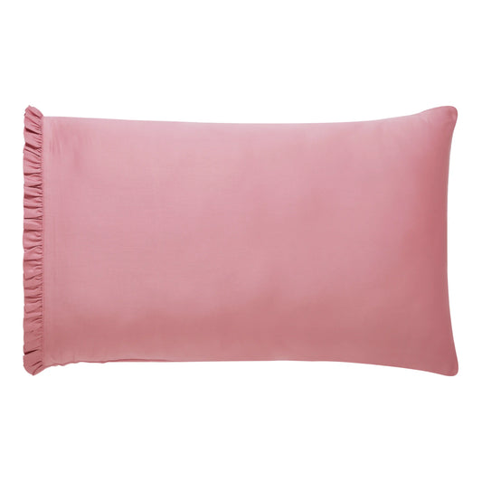 Raatrani Fringe Rose Pink Pillowcase