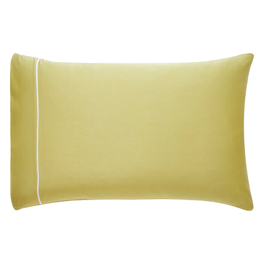 Raatrani Piping White on Olive Green Pillowcase