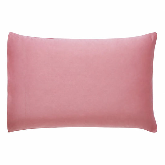 Raatrani Solid Rose Pink Pillowcase